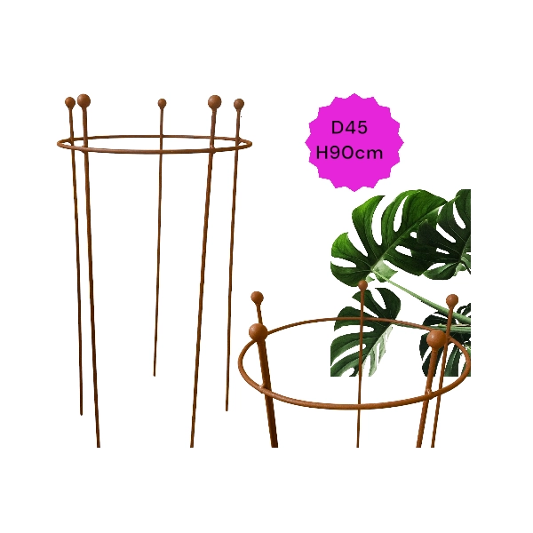 Podpora PREMIUM podpórki do roślin krzewów róż hortensji piwonii średnica 45cm wysokość 90cm